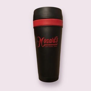 Mozart’s Austin Coffee Roaster Travel Thermos Tumbler Cup Mug Texas